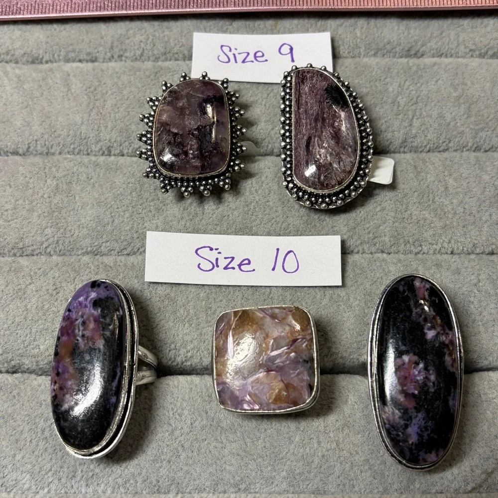 Purple Charoite Ring